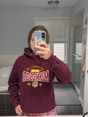 Minnesota Maroon Hoodie with Front Pocket